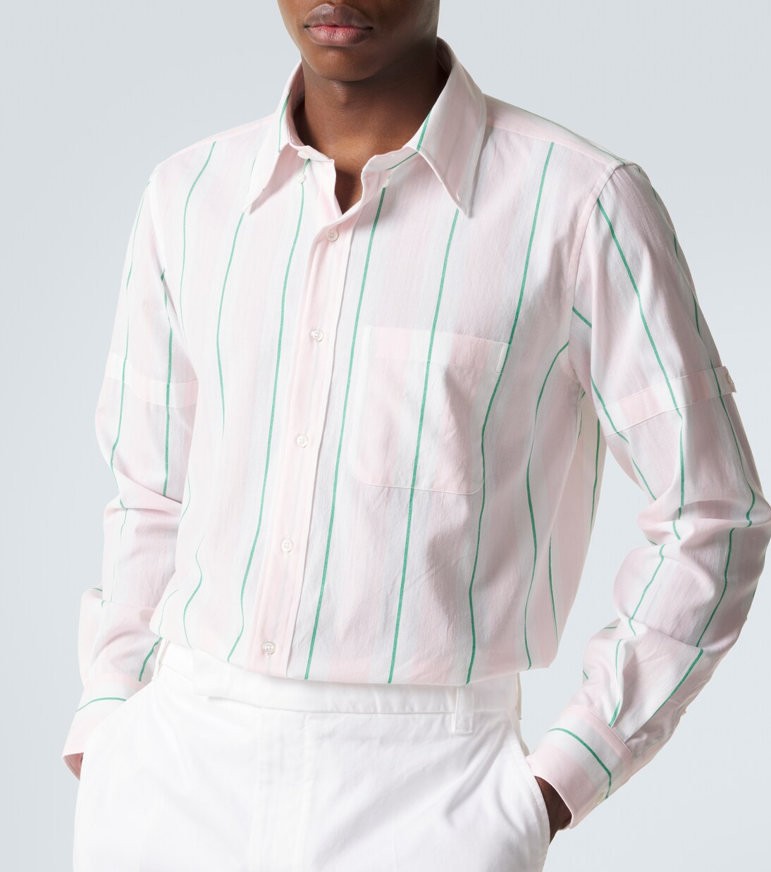 Striped cotton shirt | Thom Browne