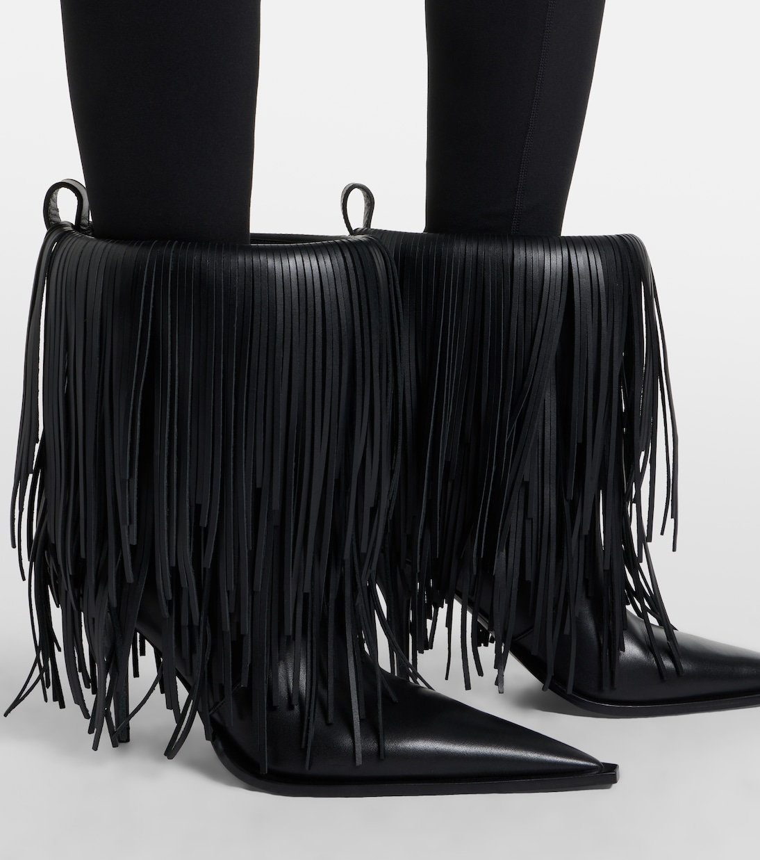 Bottines Avenue Fringe en cuir | Balenciaga