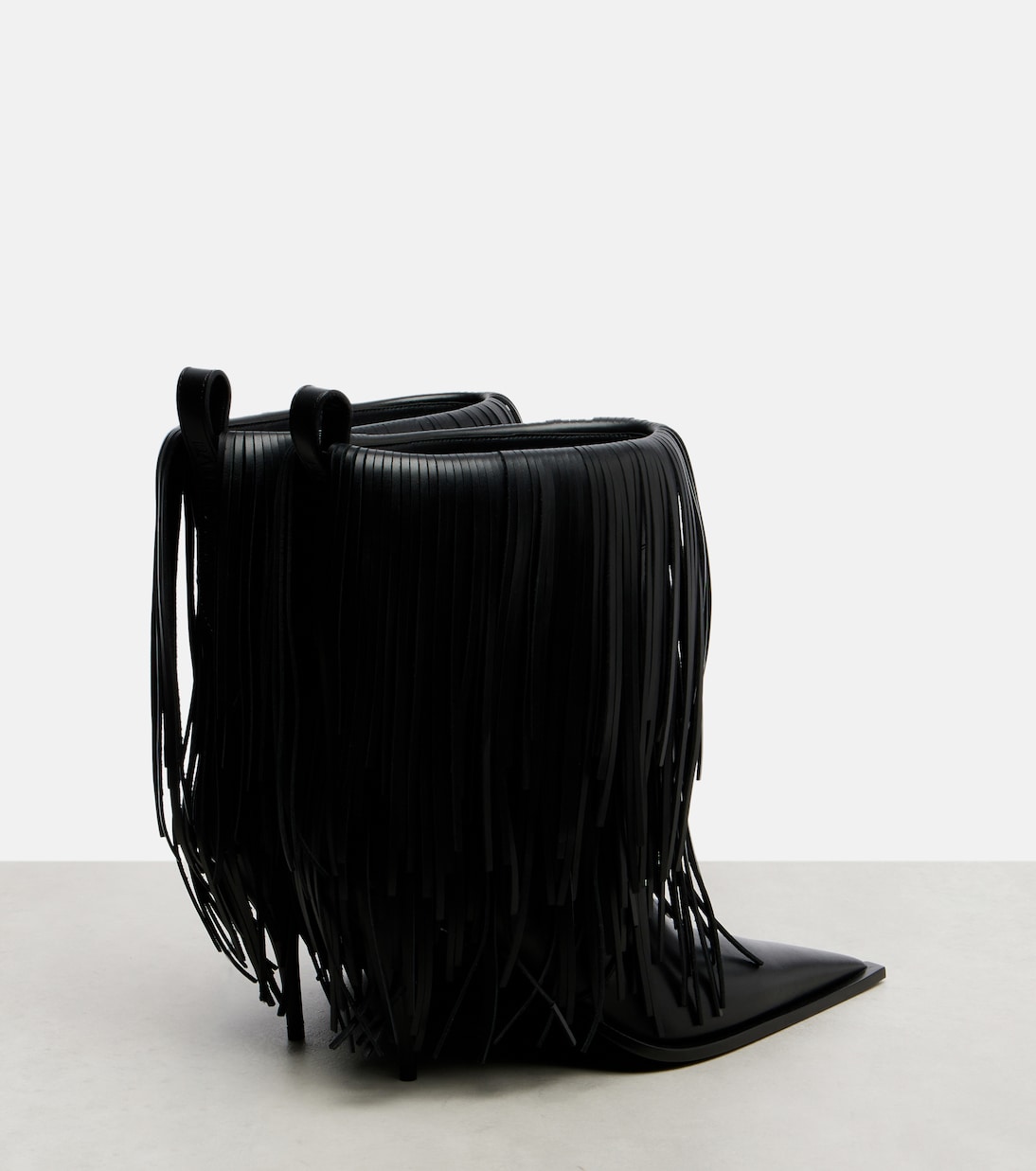Bottines Avenue Fringe en cuir | Balenciaga