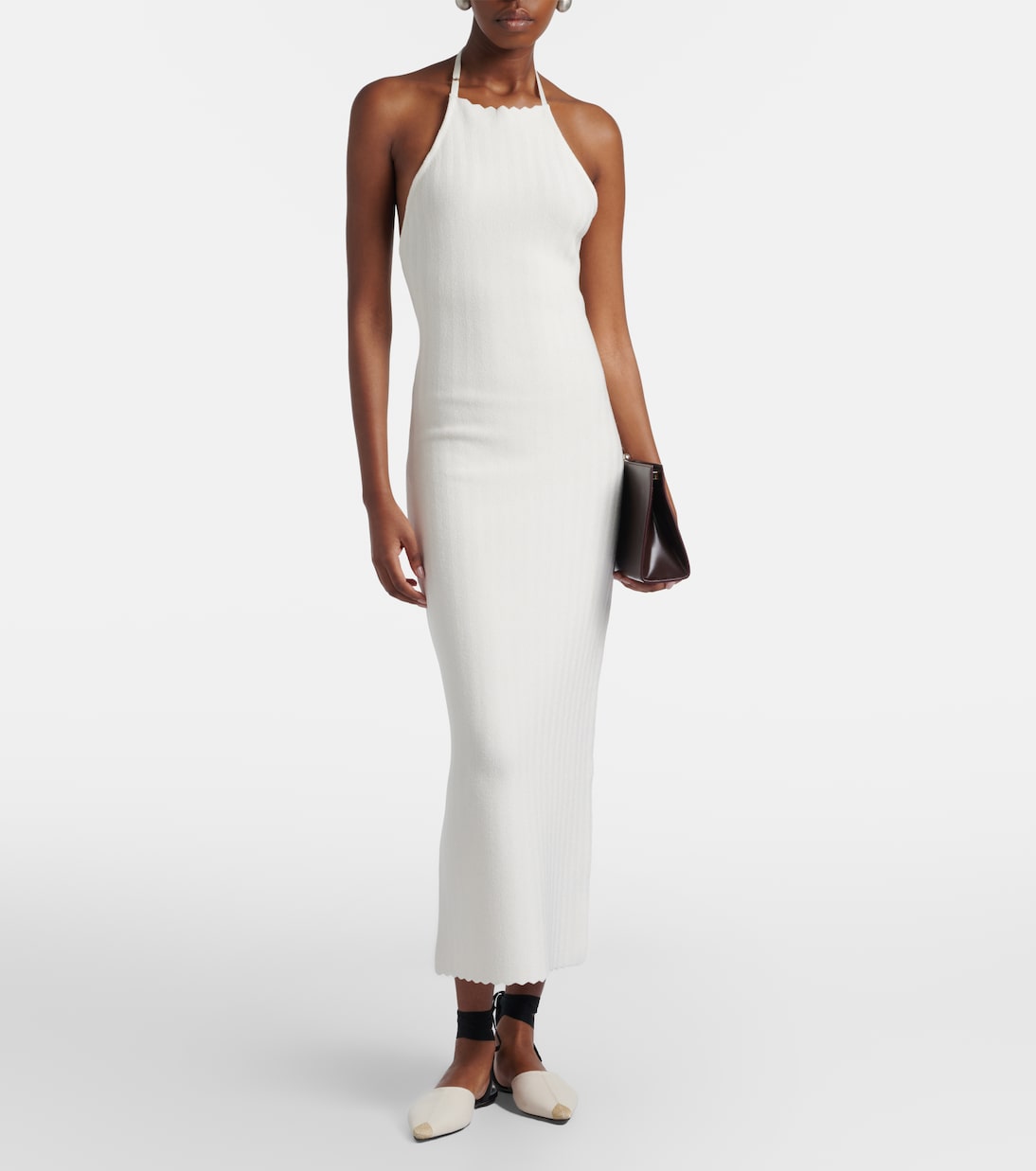 Robe midi Tablier en maille  | Jacquemus