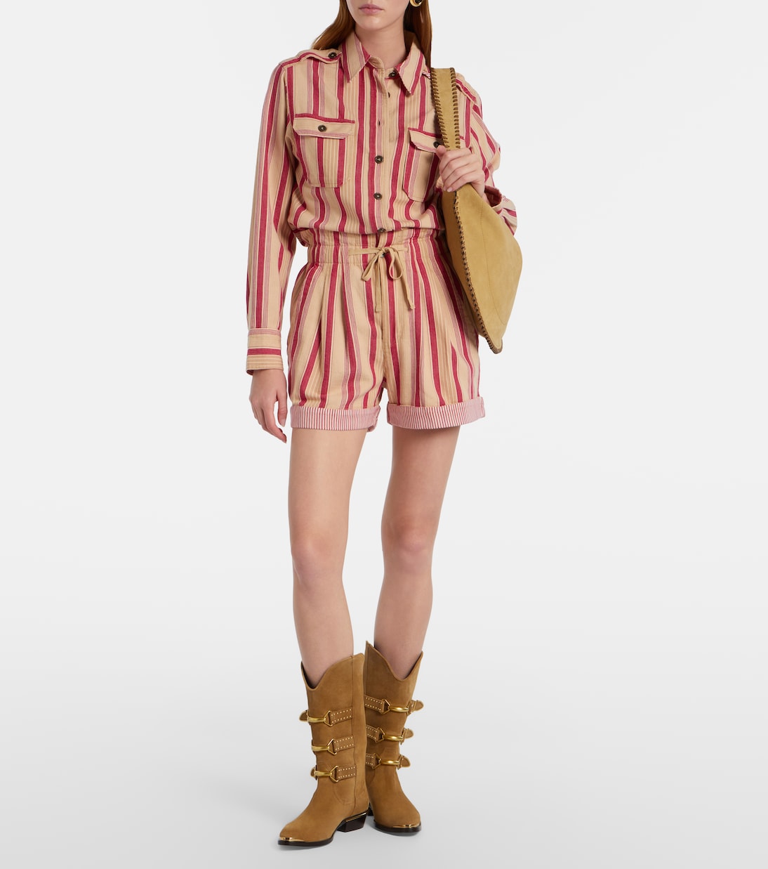 Nirma striped cotton shorts | Marant Etoile