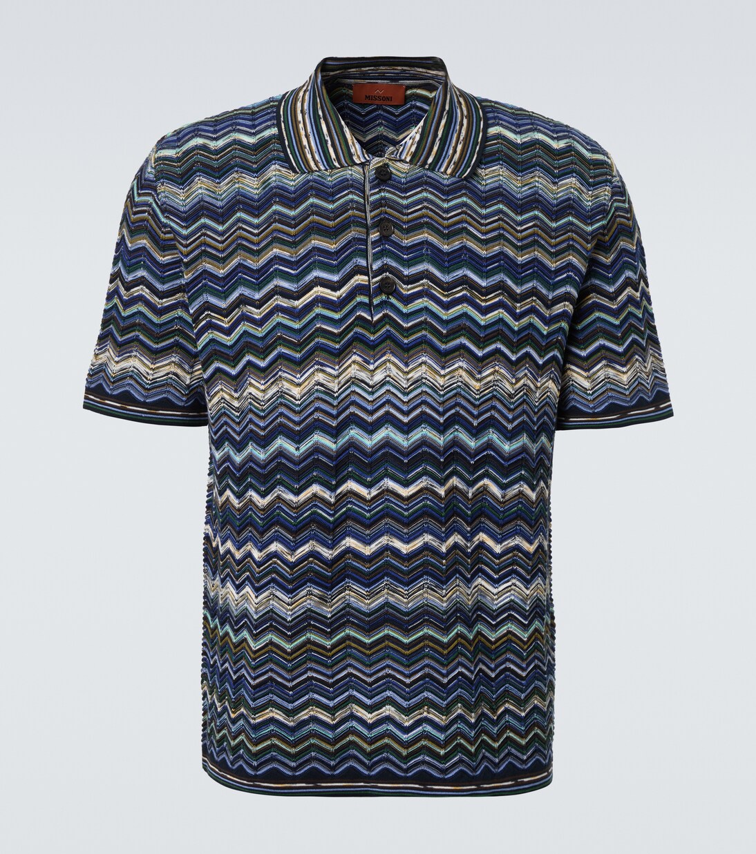 Zigzag cotton polo shirt | Missoni