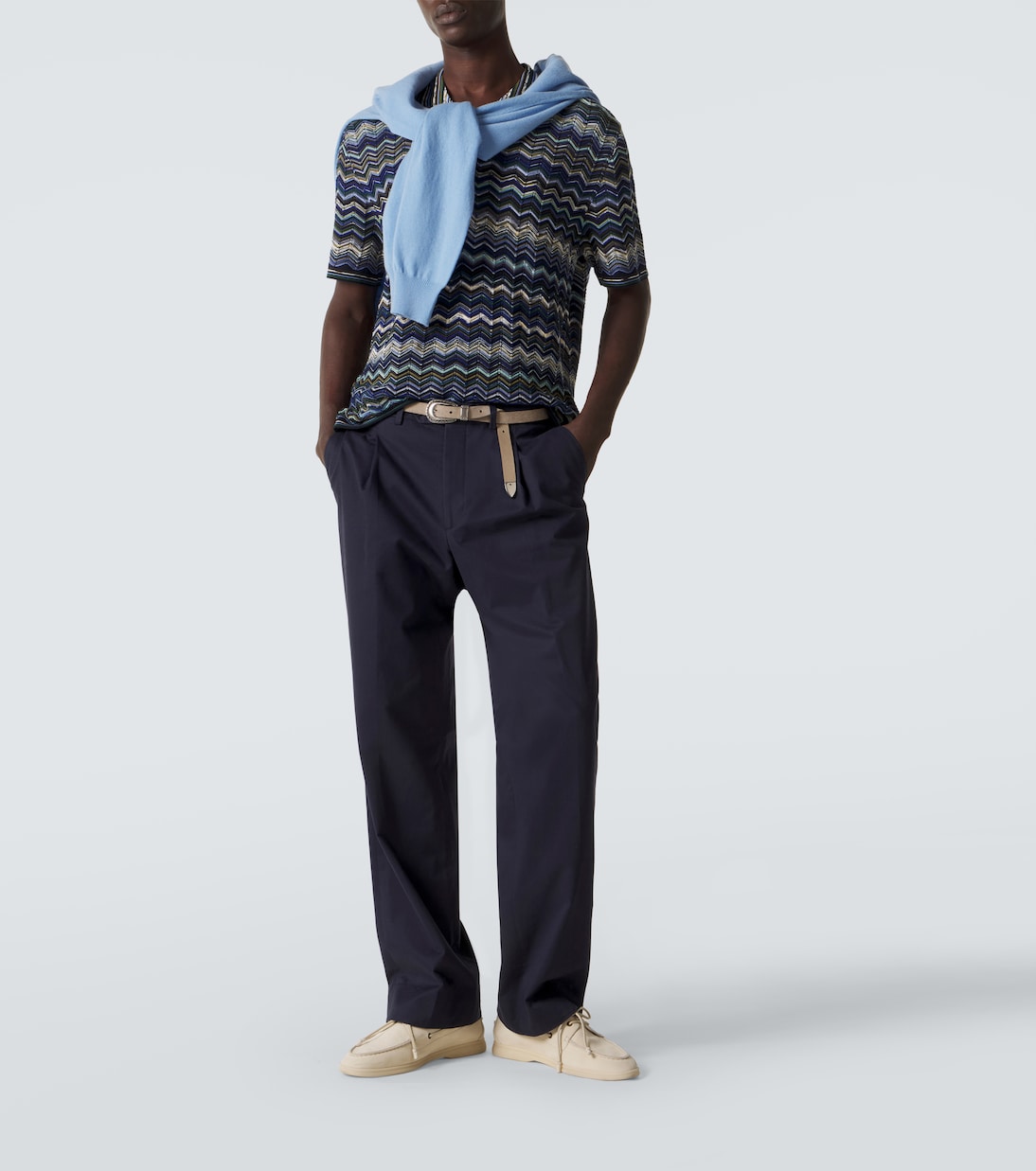 Zigzag cotton polo shirt | Missoni