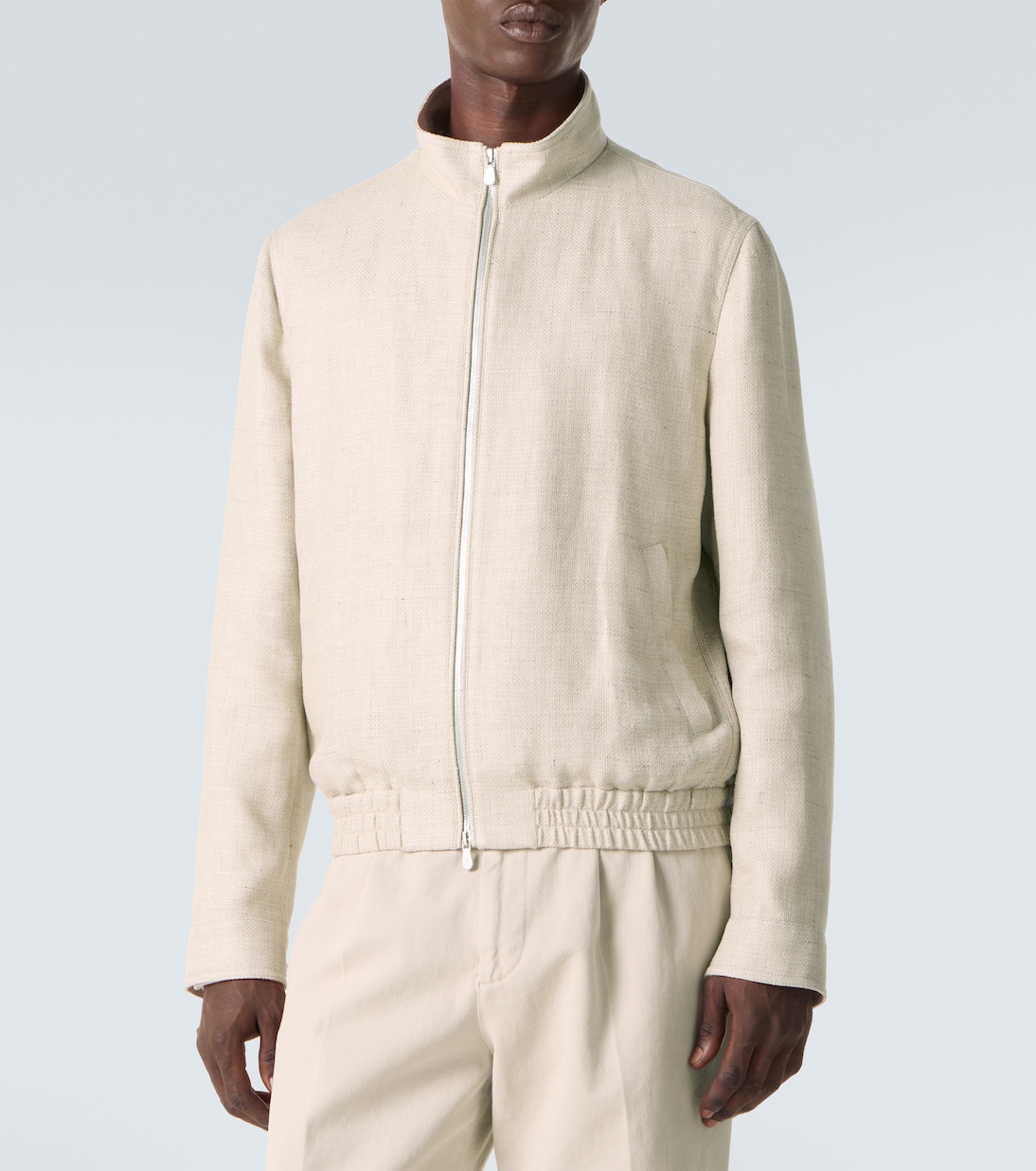 Jacke aus Seide, Leinen und Wolle | Brunello Cucinelli