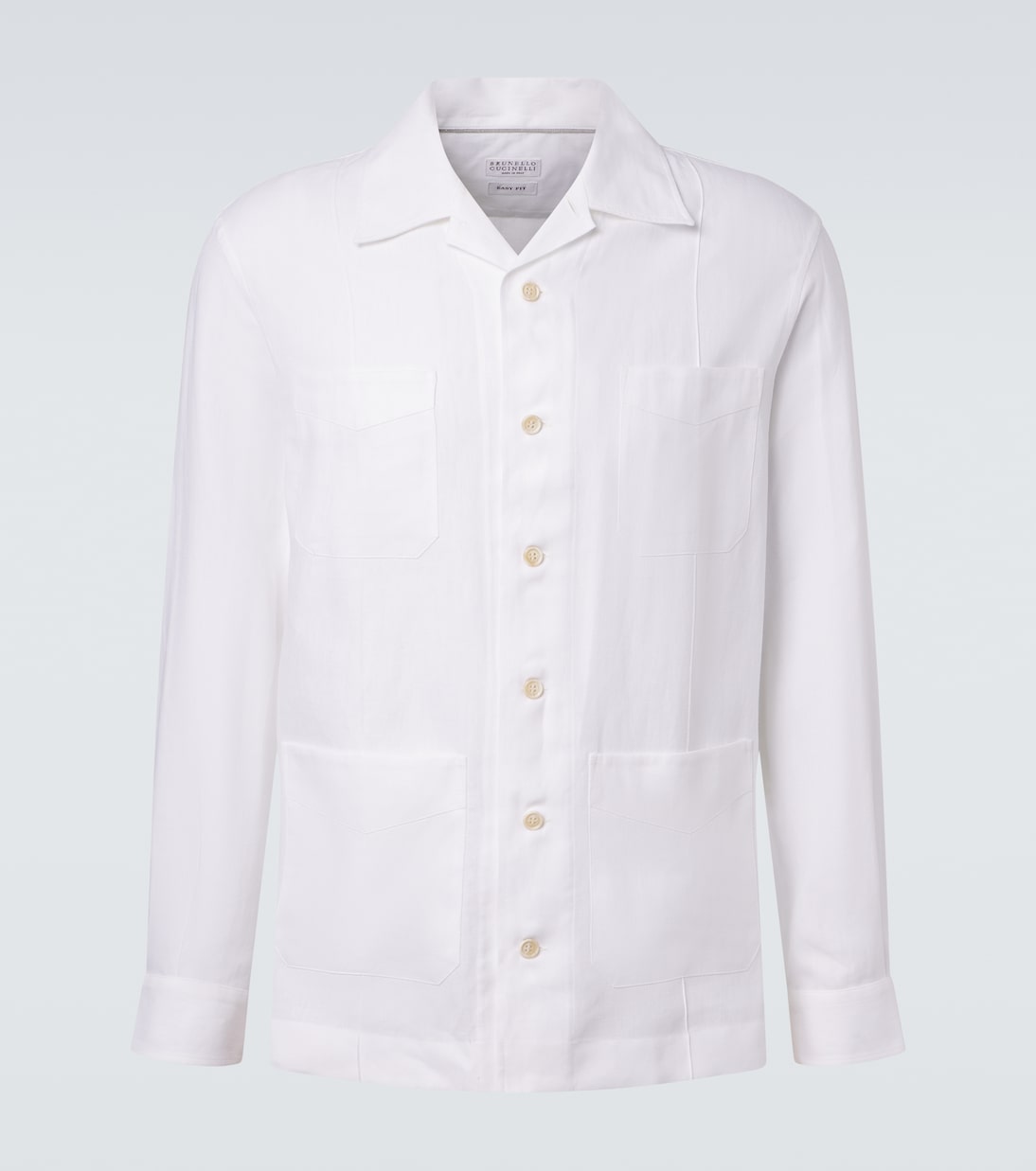 Hemd aus Hanf, Leinen und Baumwolle | Brunello Cucinelli