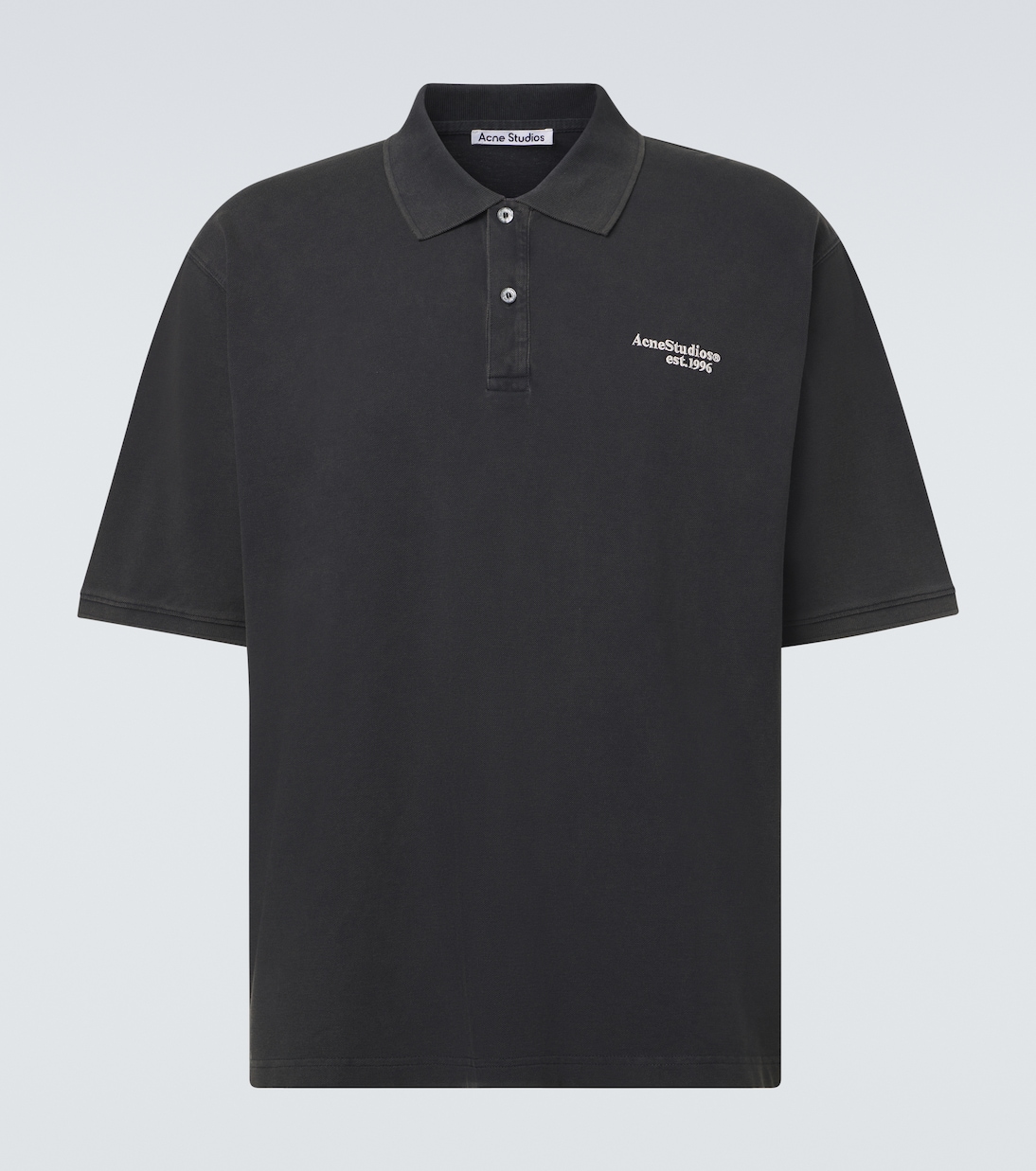 Cotton piqué polo shirt | Acne Studios