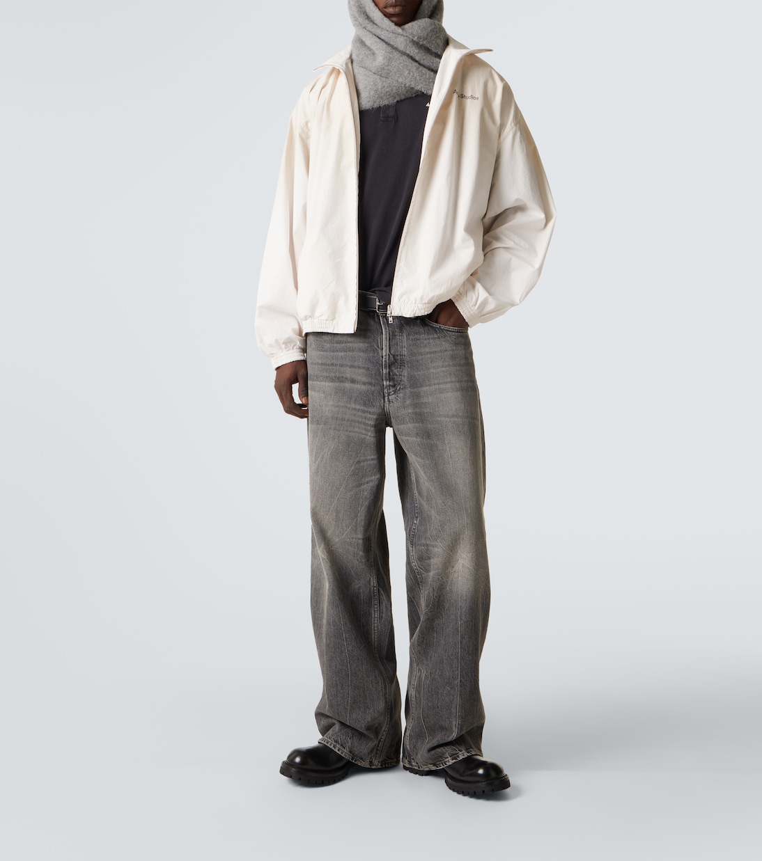 Cotton piqué polo shirt | Acne Studios