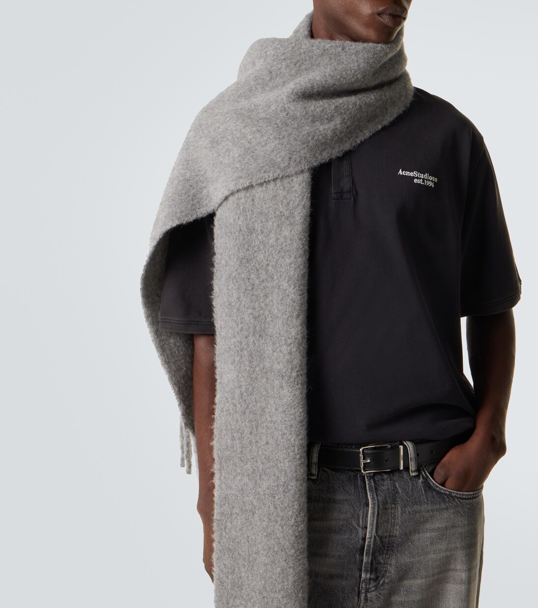 Cotton piqué polo shirt | Acne Studios