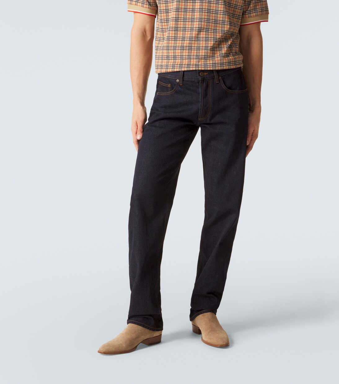 Mid-rise straight-leg jeans | Burberry