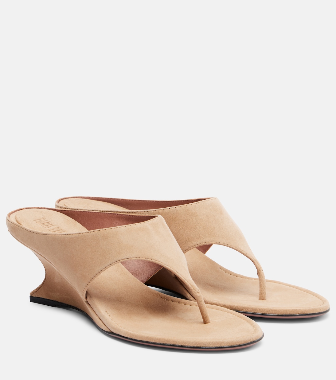 Nina suede thong sandals | Paris Texas