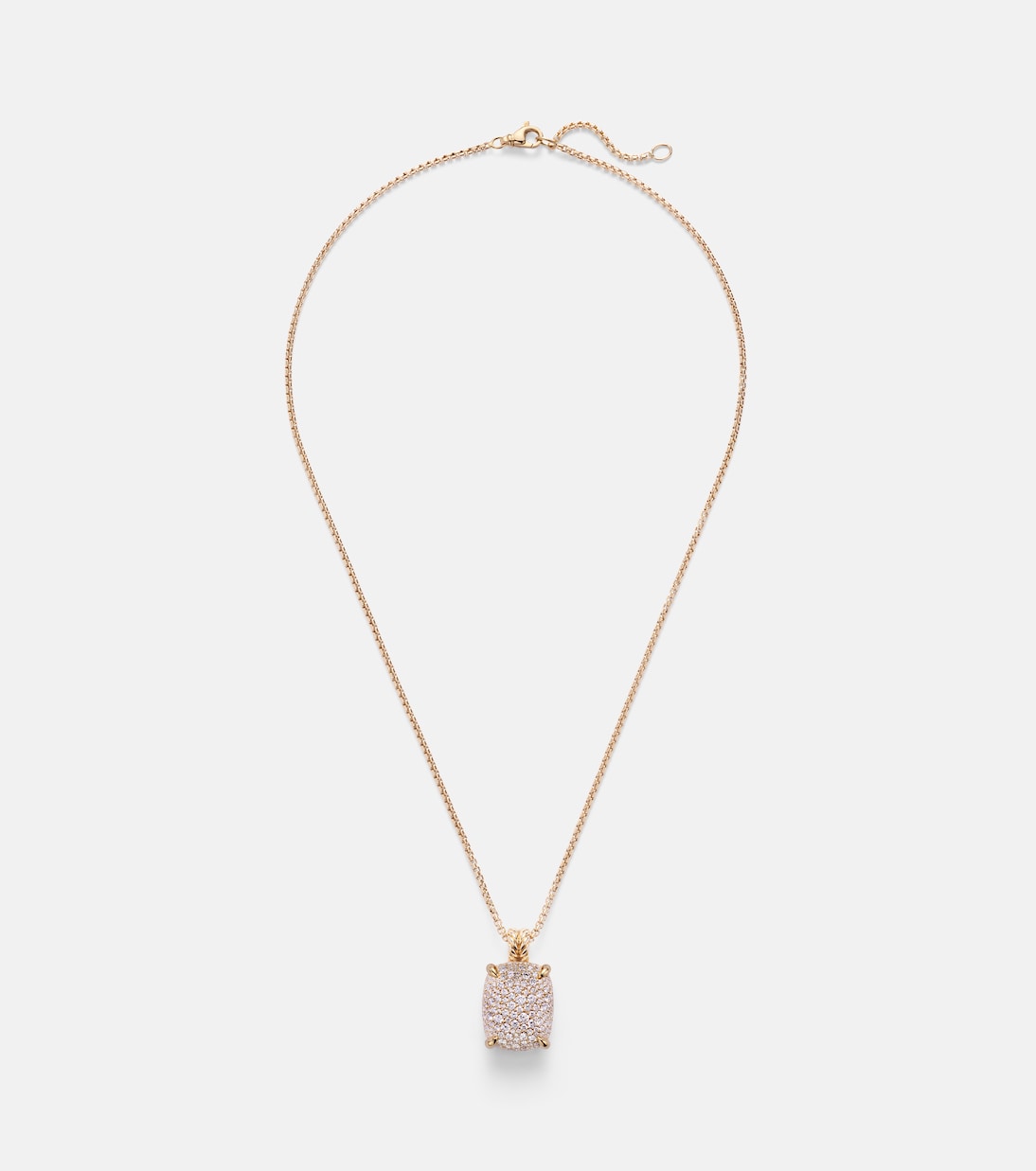 Châtelaine® 18kt gold pendant necklace with diamonds | David Yurman