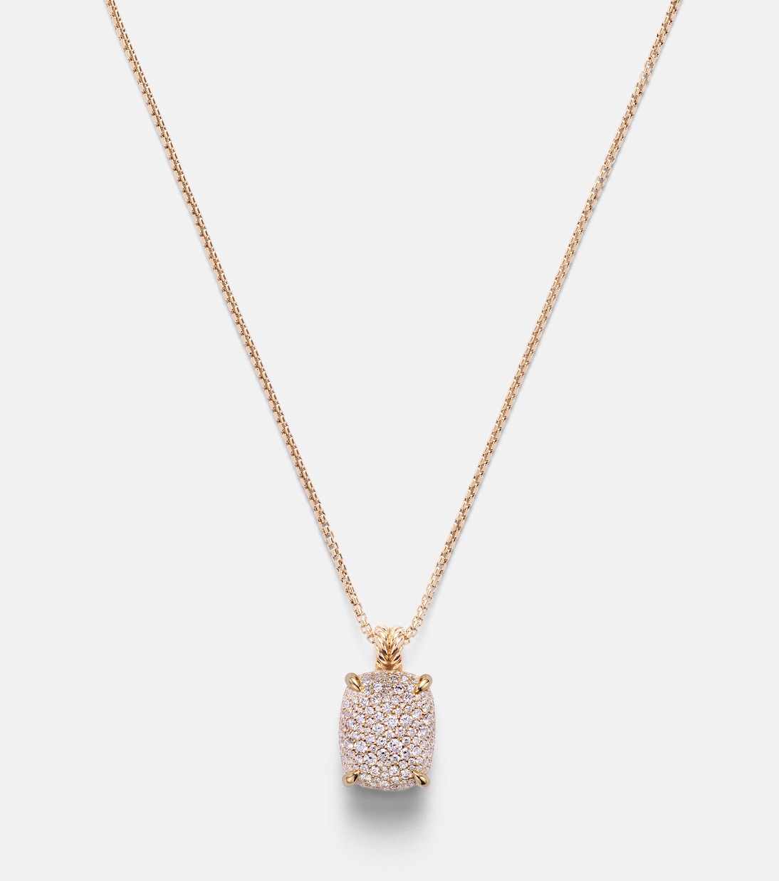 Châtelaine® 18kt gold pendant necklace with diamonds | David Yurman