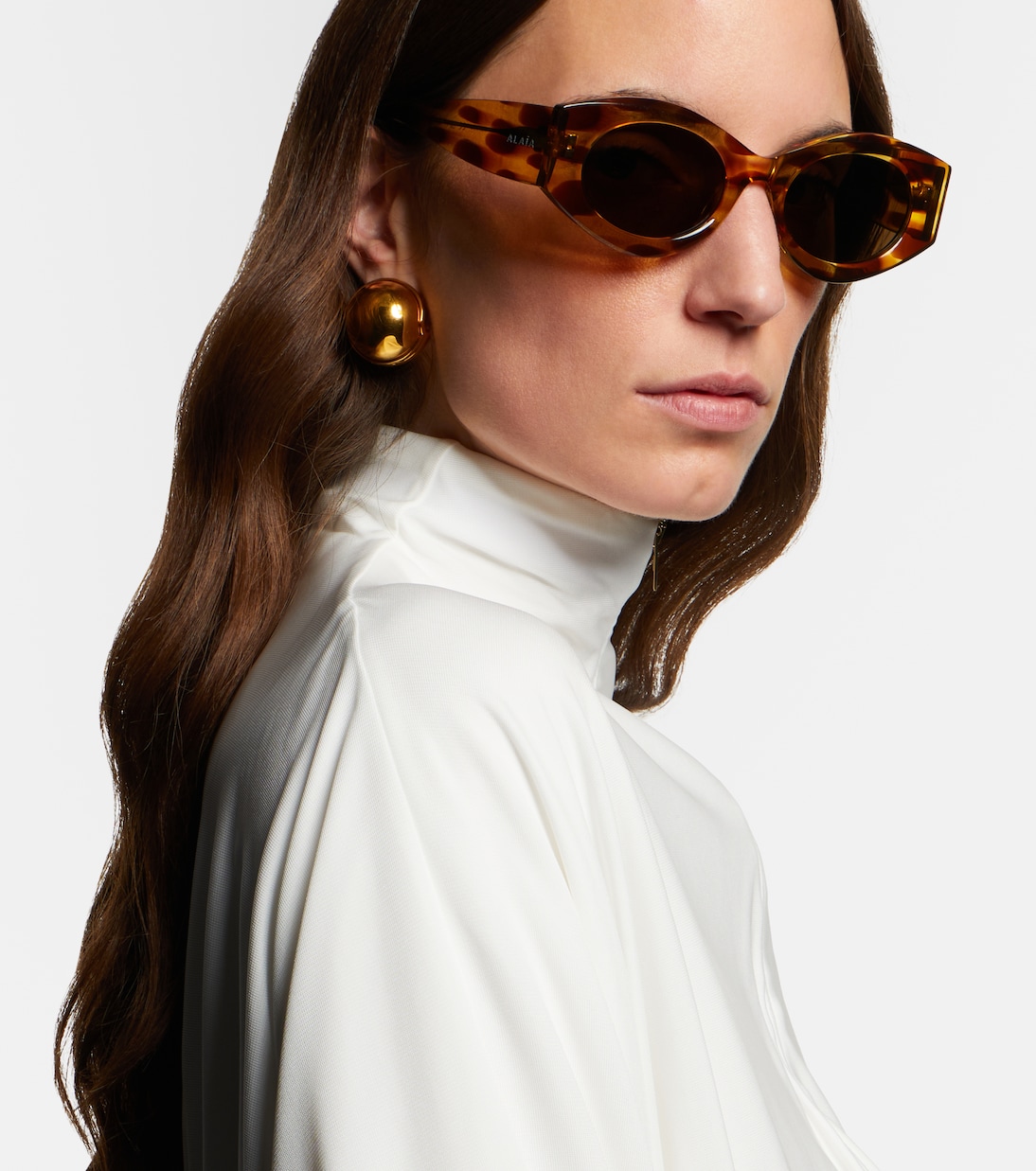 Ovale Sonnenbrille | Alaïa