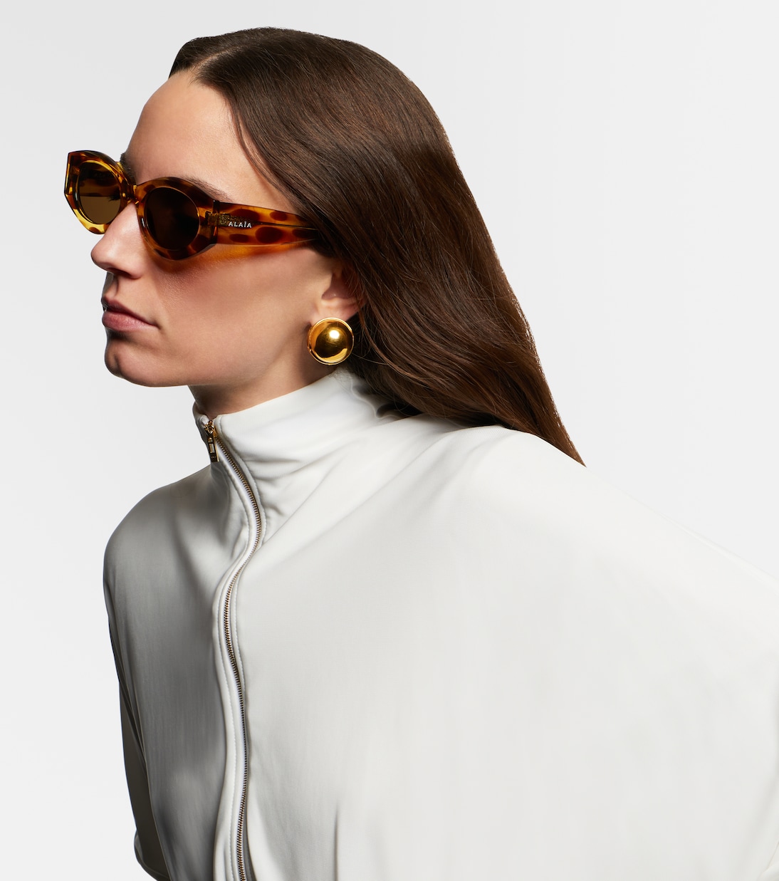 Ovale Sonnenbrille | Alaïa