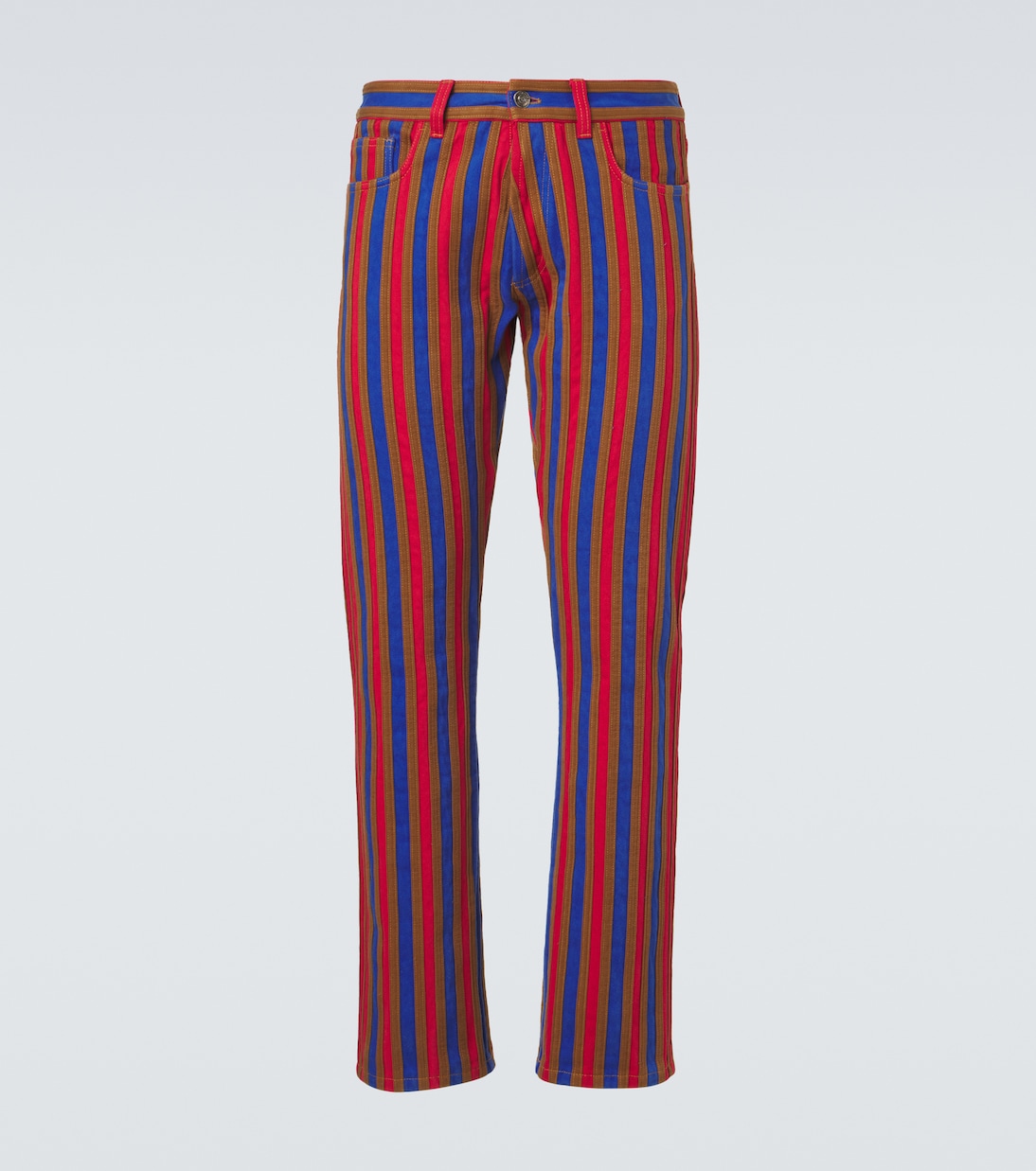 Striped straight jeans | Versace