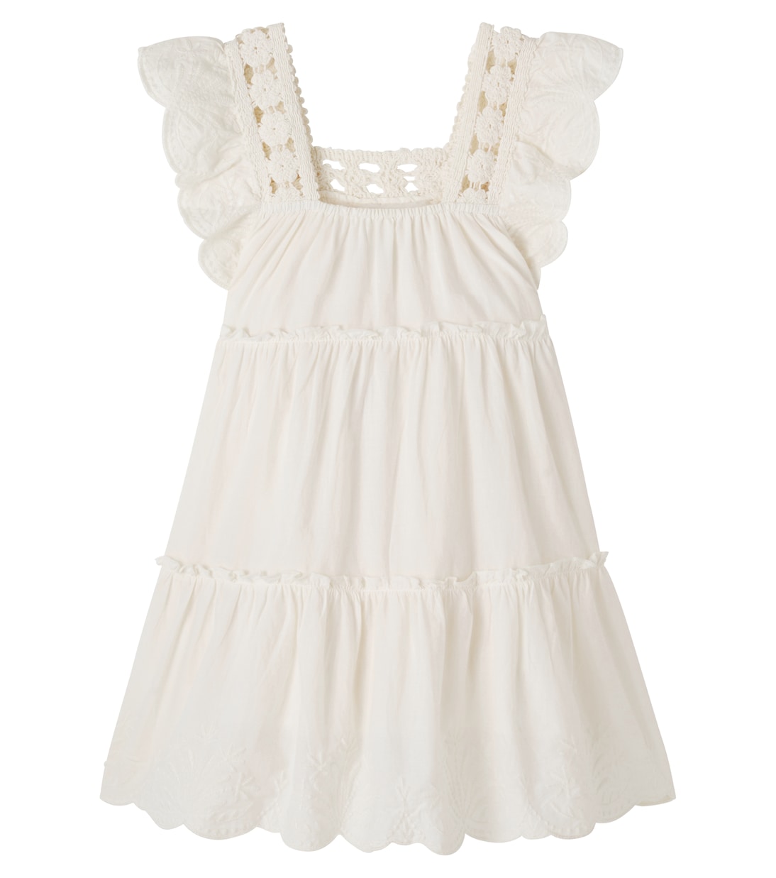 Robe en coton à dentelle | Bonton