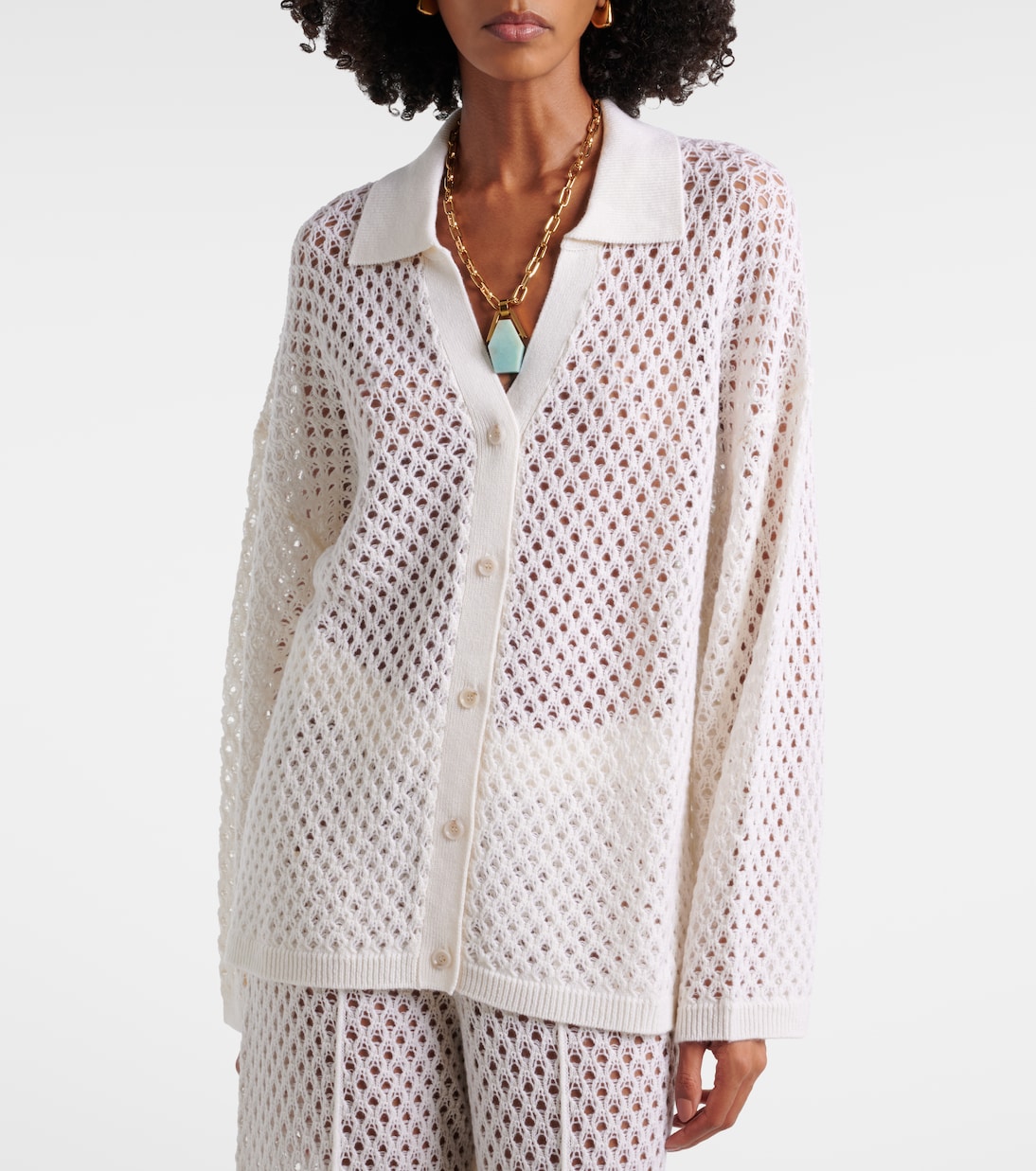 Cardigan en laine et cachemire | Jardin des Orangers