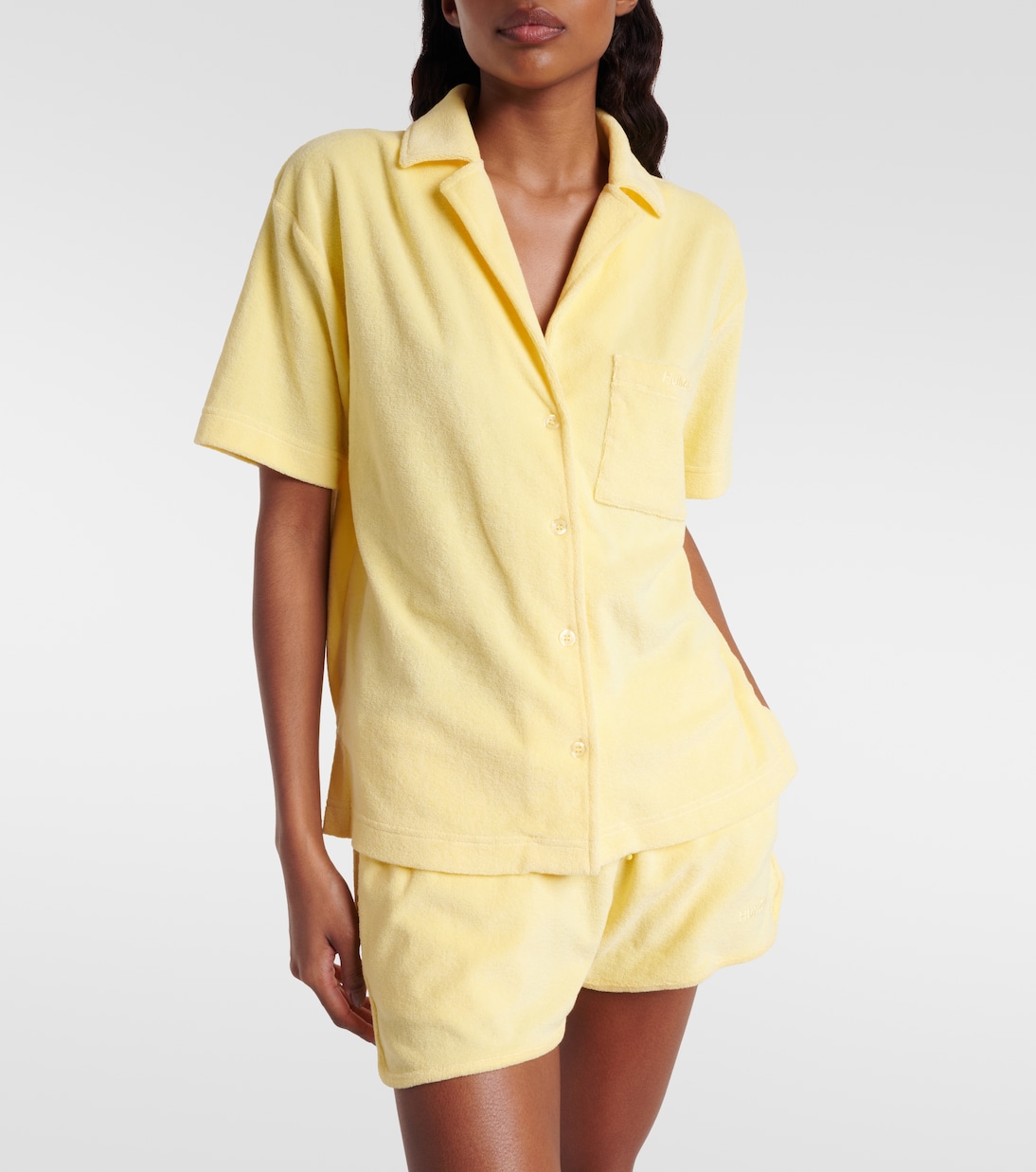 Resort cotton terry shirt | Hunza G