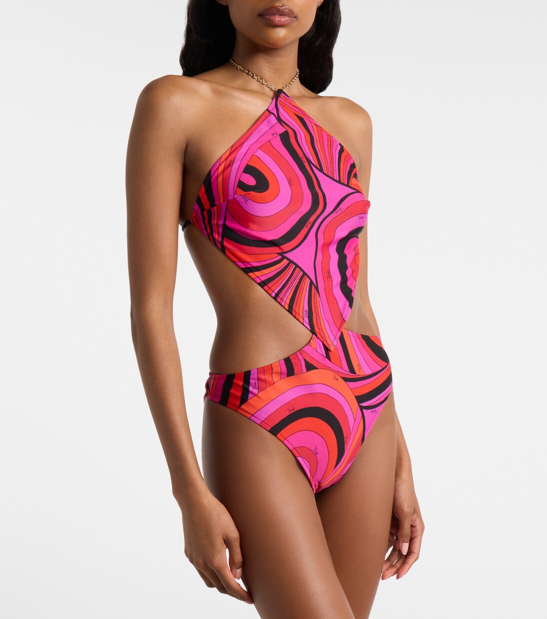 Iride cutout swimsuit | Pucci