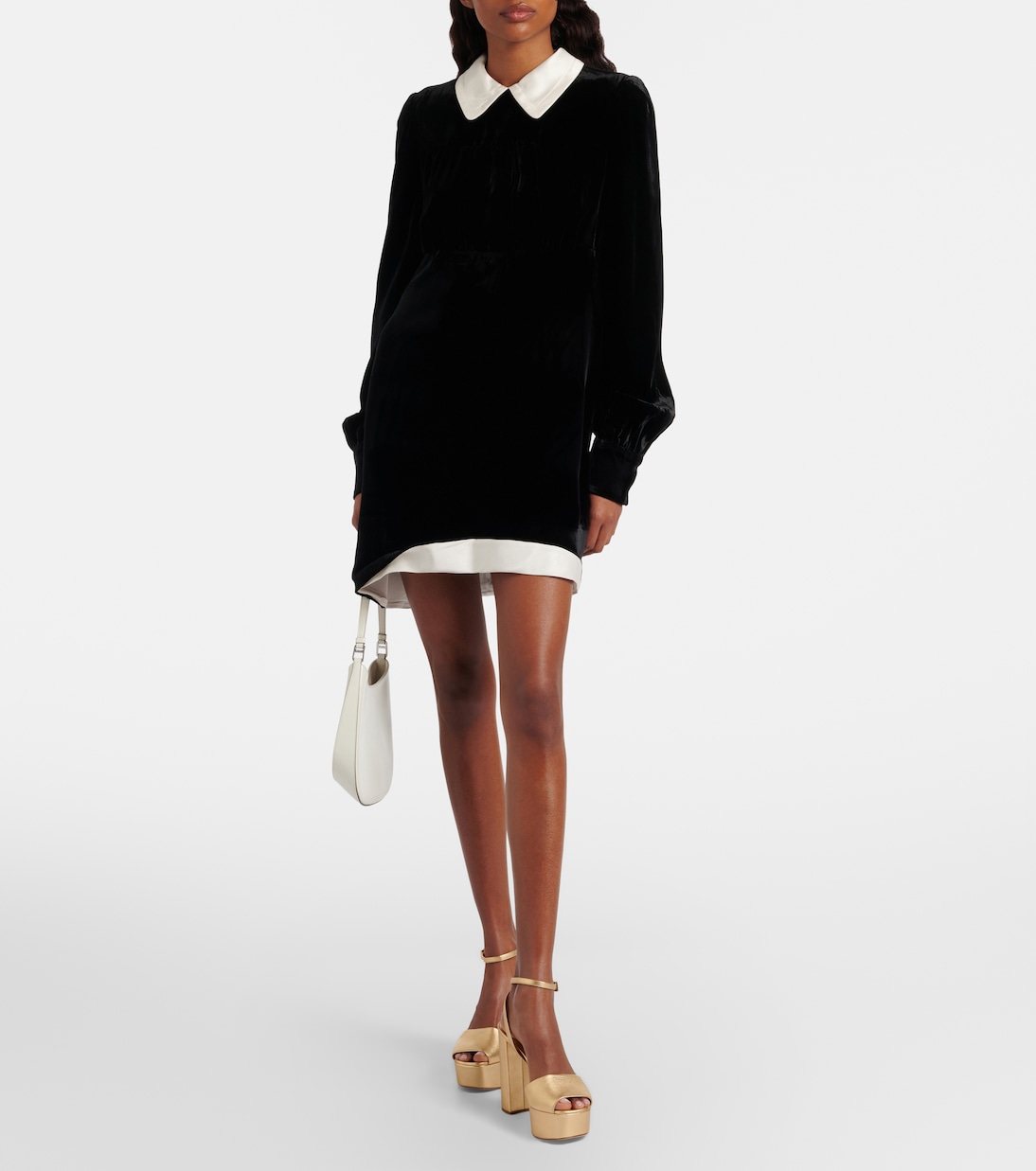 Sandali con plateau in pelle metallizzata | Prada