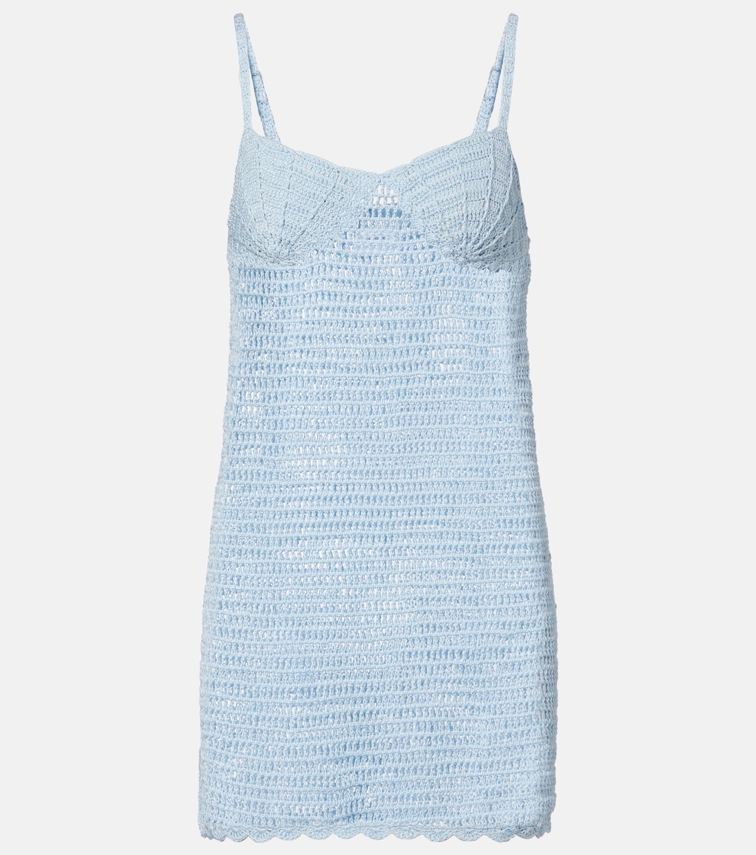 Cotton crochet minidress | Anna Kosturova