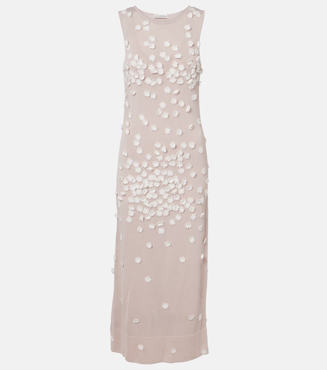 Nelly floral-appliqué midi dress | Altuzarra