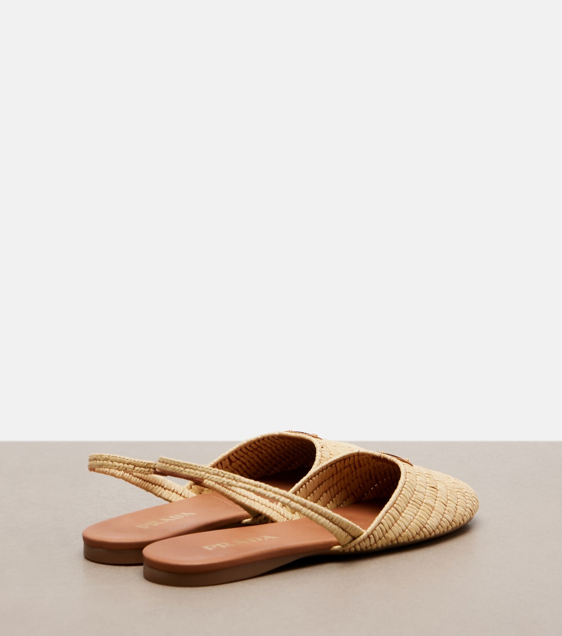 Crochet slingback flats | Prada