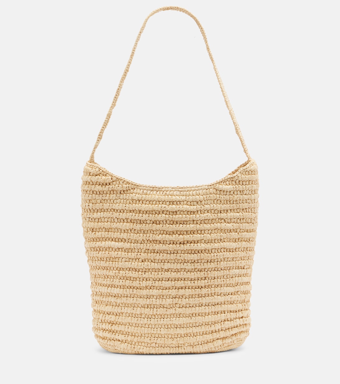 Schultertasche Alma Medium aus Raffiabast | The Row
