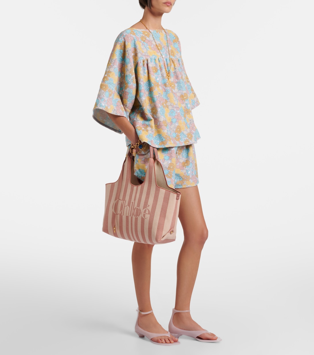 Tote Bag Chloé Stripy Large aus Canvas | Chloé