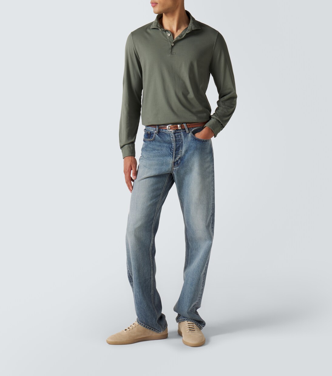 Cotton piqué polo shirt | Fedeli