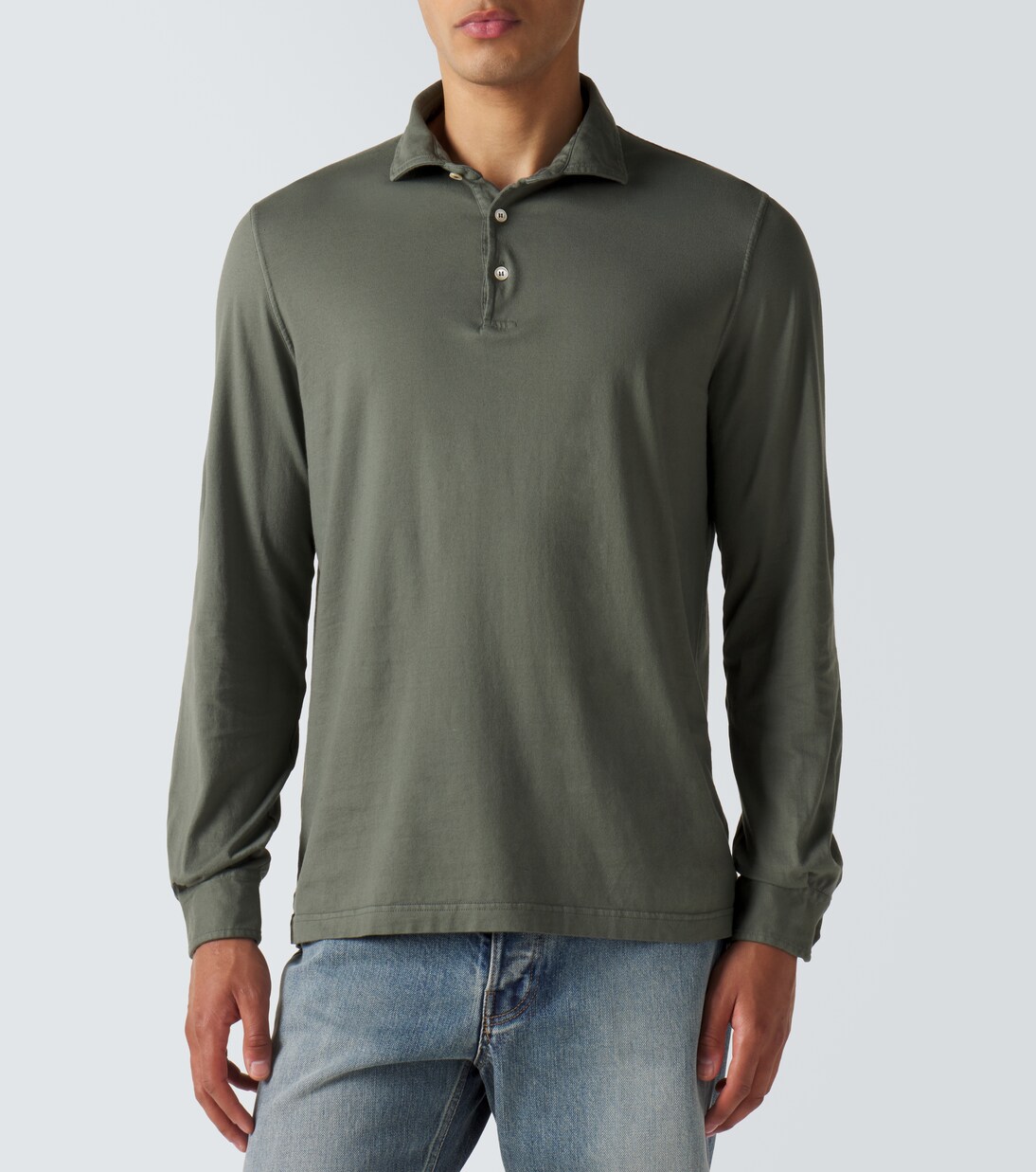 Cotton piqué polo shirt | Fedeli