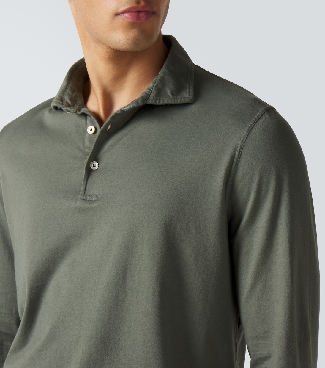 Cotton piqué polo shirt | Fedeli