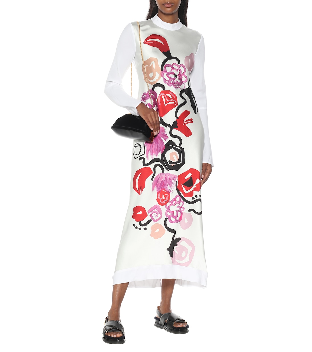 Robe longue à fleurs | Marni