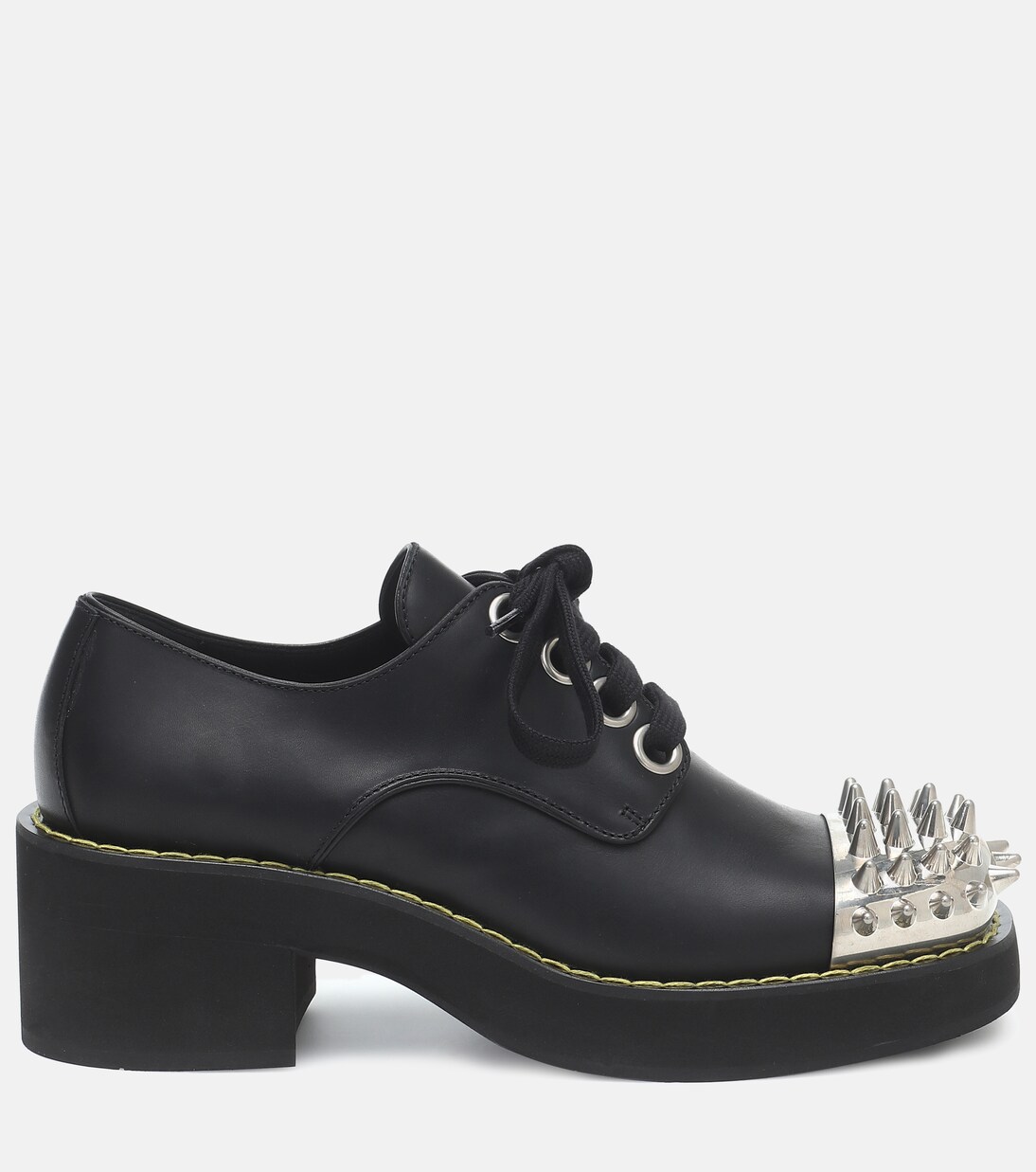 Derbies cloutées en cuir | Miu Miu