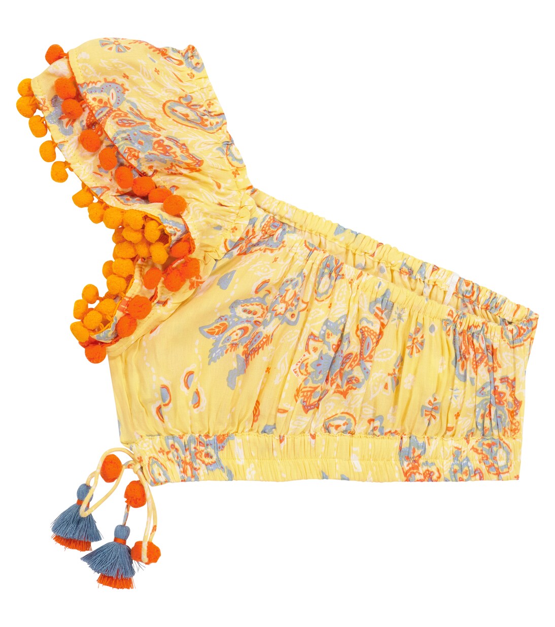 Kaia printed crop top | Poupette St Barth Kids