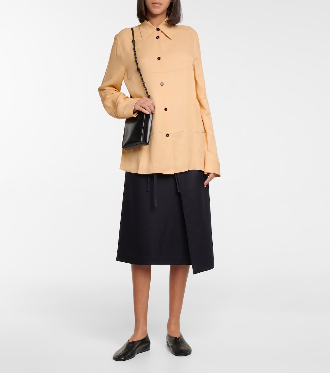 Hemd aus Crêpe | Jil Sander