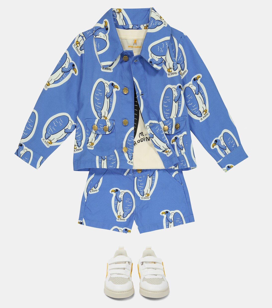 Printed cotton shorts | Mini Rodini