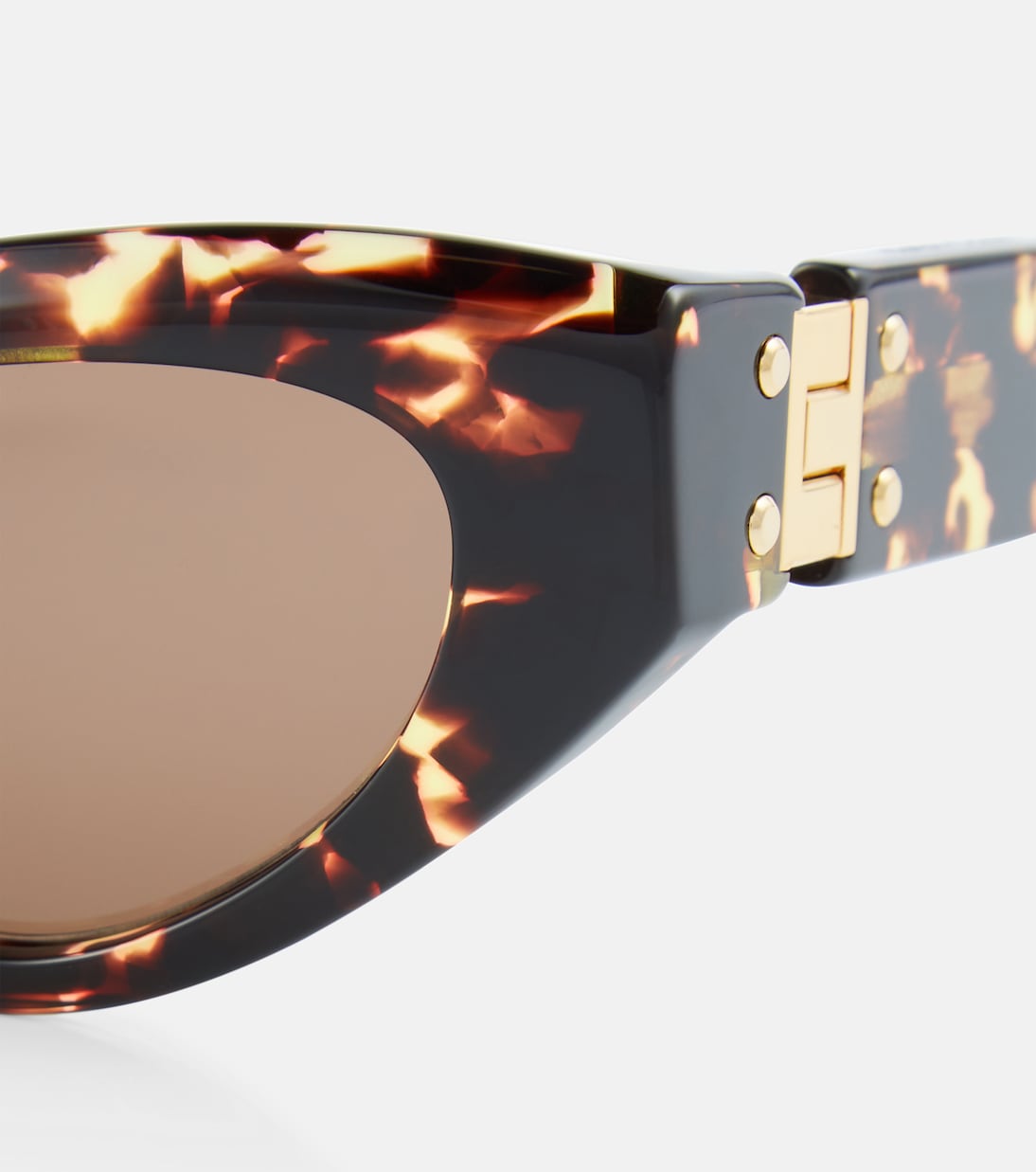 Cat-eye acetate sunglasses | Bottega Veneta