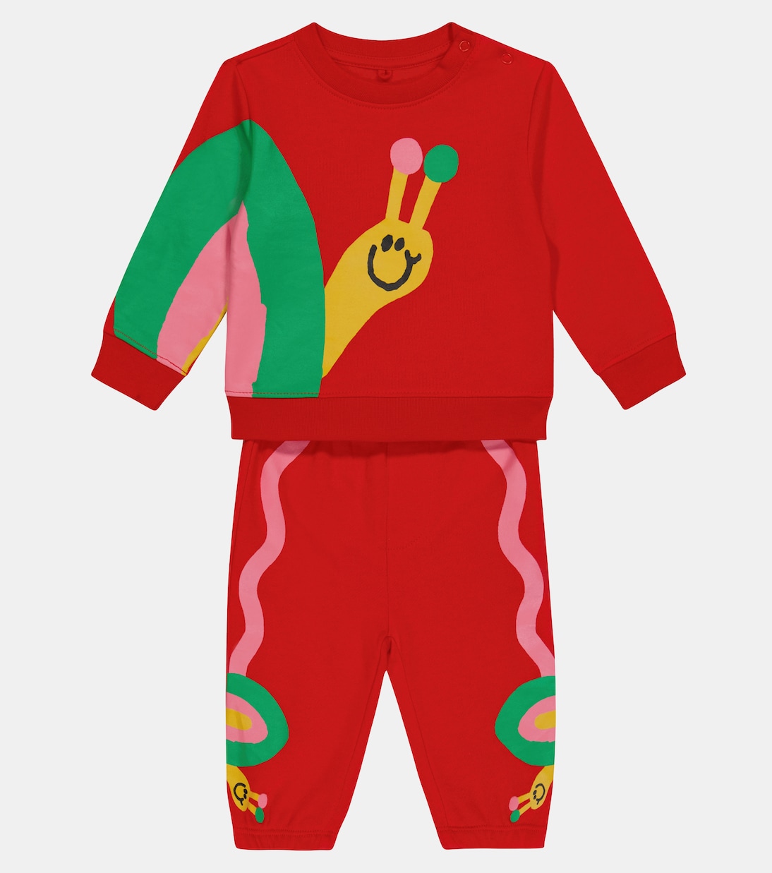 婴幼儿 — 棉质运动衫与运动裤套装 | Stella McCartney Kids