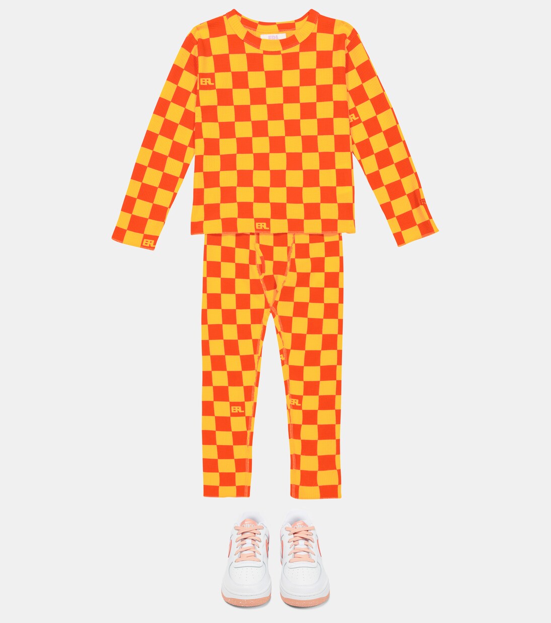 Checked cotton T-shirt | ERL Kids