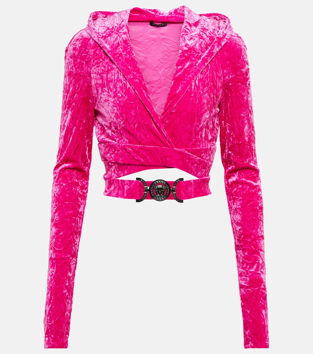 Medusa Biggie velvet hoodie | Versace