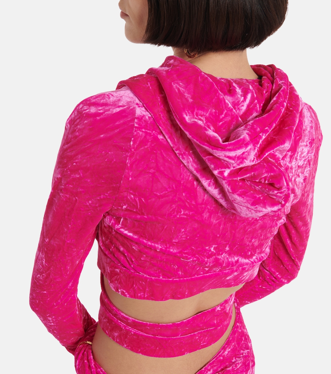 Medusa Biggie velvet hoodie | Versace