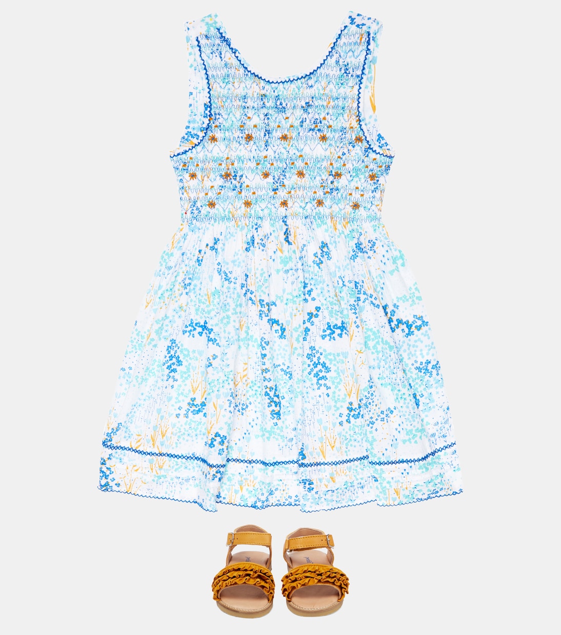 Amelie floral cotton dress | Poupette St Barth Kids