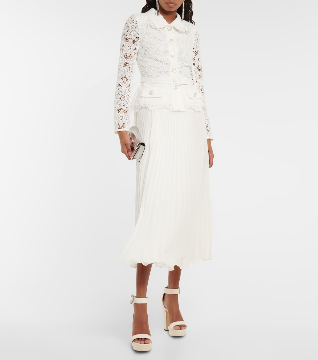 Plateausandalen Mionne 120 aus Leder | Jimmy Choo