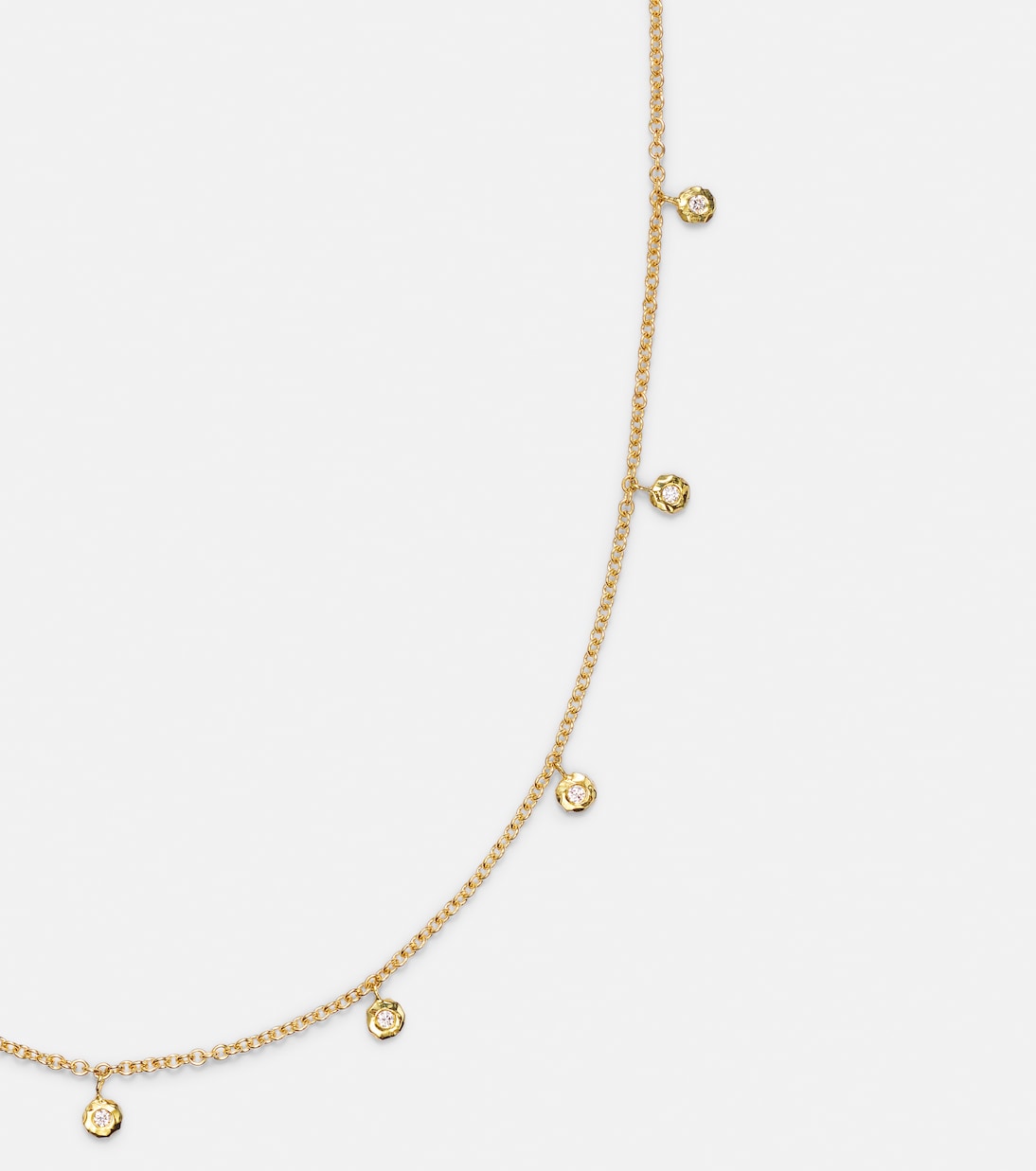 Collana Micro Nesting Gem in oro 18kt con diamanti | Octavia Elizabeth