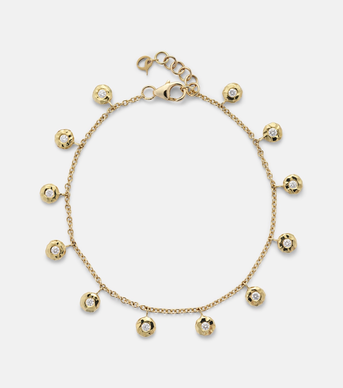 Bracciale Nesting Gem in oro 18kt con diamanti | Octavia Elizabeth