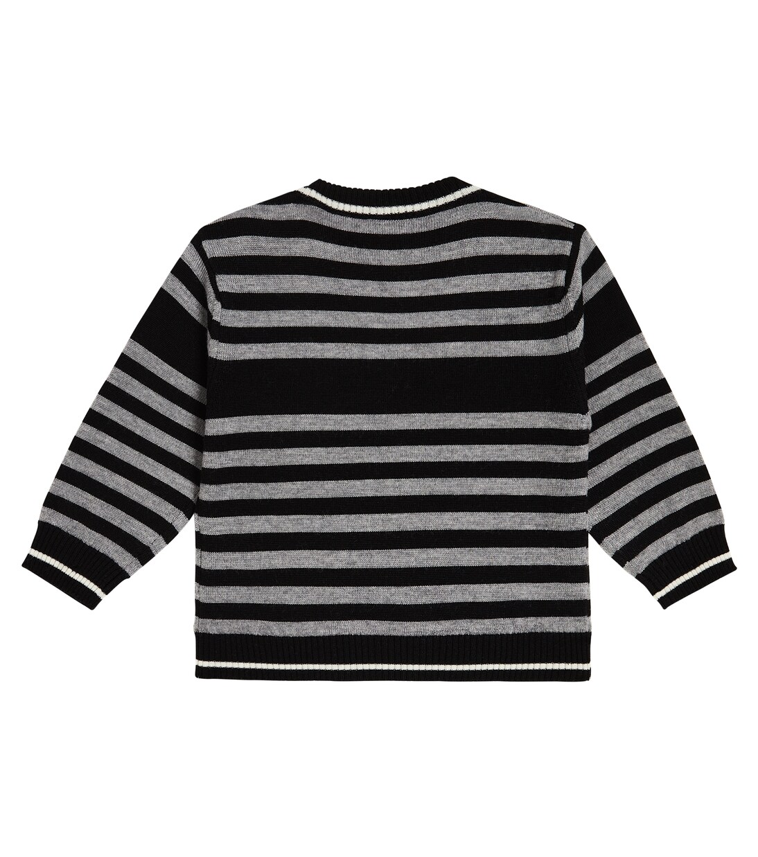 Baby logo striped wool sweater | Balmain Kids