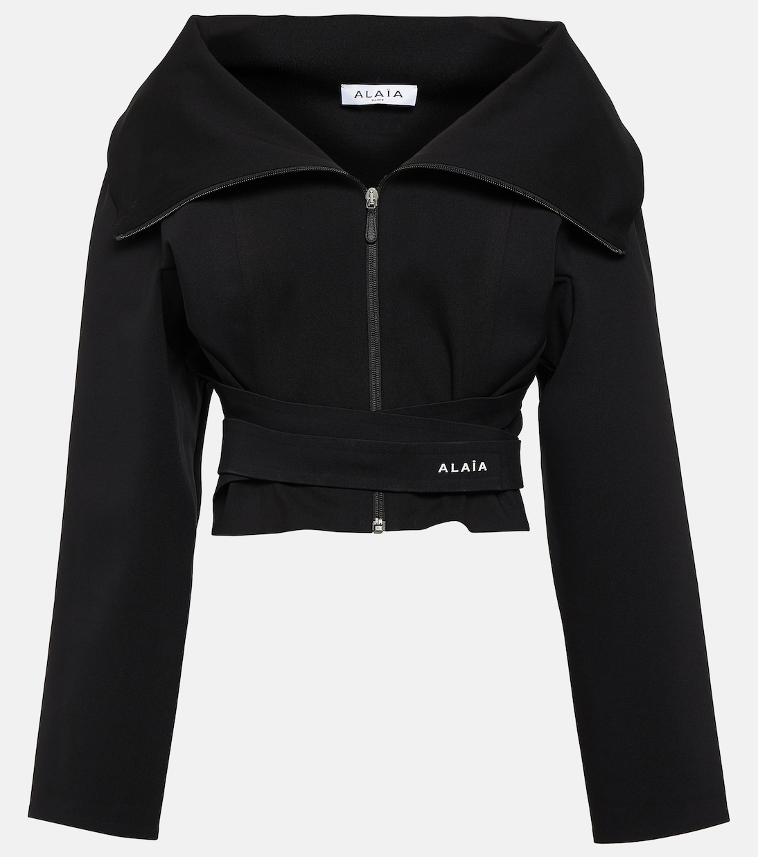 Cropped-Jacke aus Jersey | Alaïa