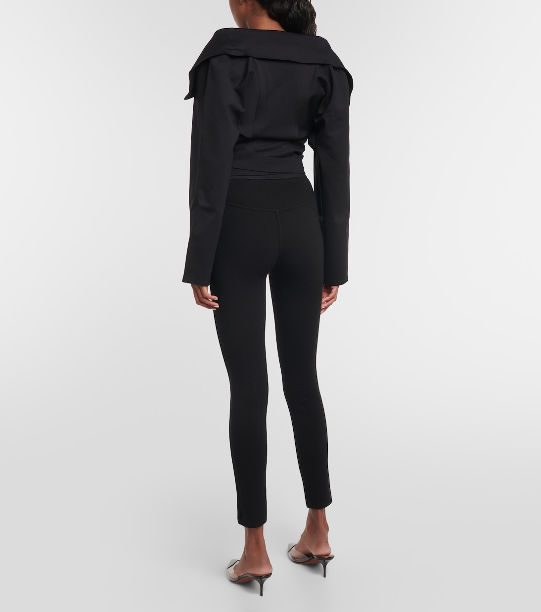 Cropped-Jacke aus Jersey | Alaïa