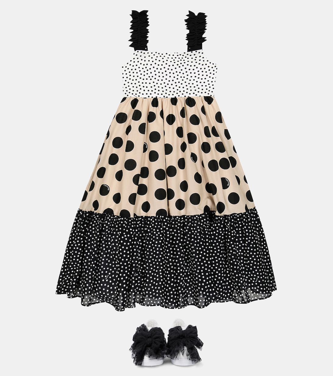 Bow-embellished leather sneakers | Monnalisa